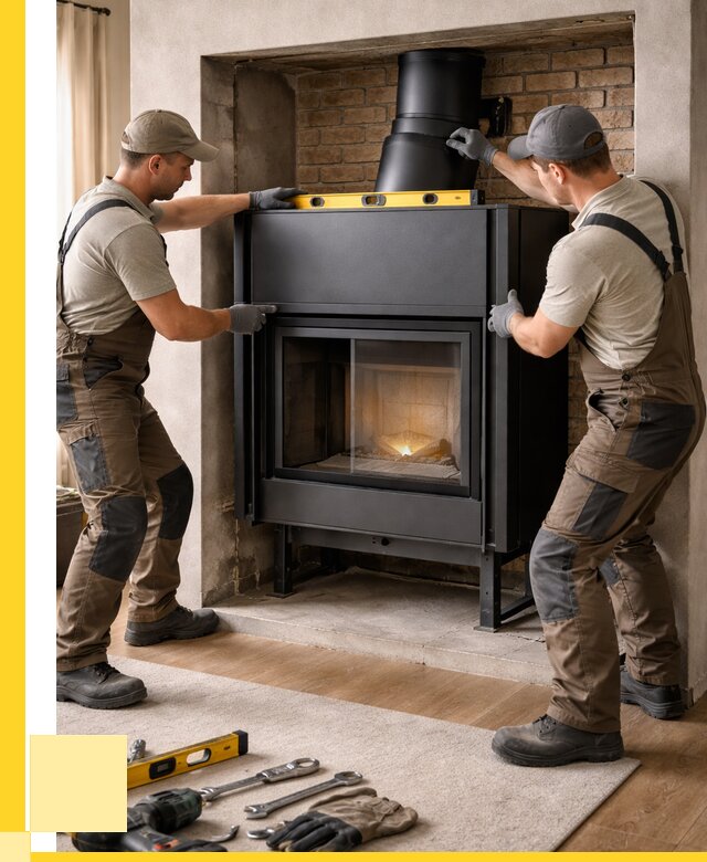 Установка каминных топок в Усинске под ключ от 18428 р. | ЭриданСнс