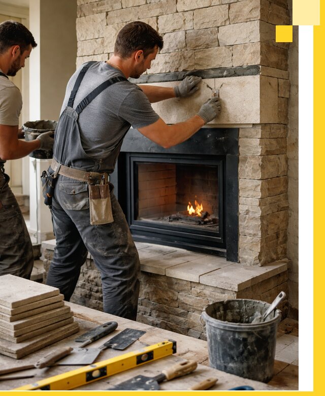 Проектирование и установка открытых каминов в Усинске