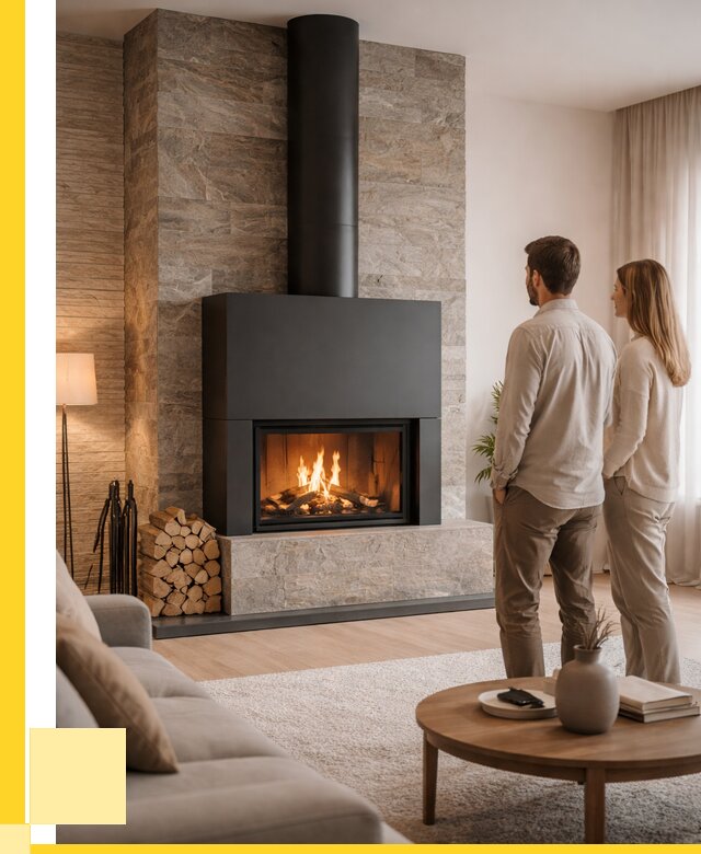 Закрытые камины под ключ в Усинске от 122856 р., ЭриданСнс