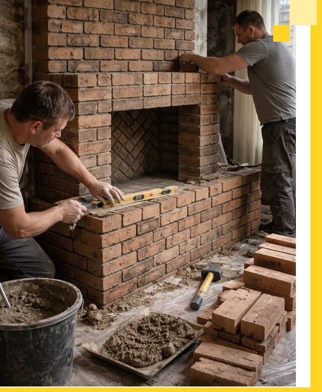 Изготовление и установка кирпичных каминов в Усинске