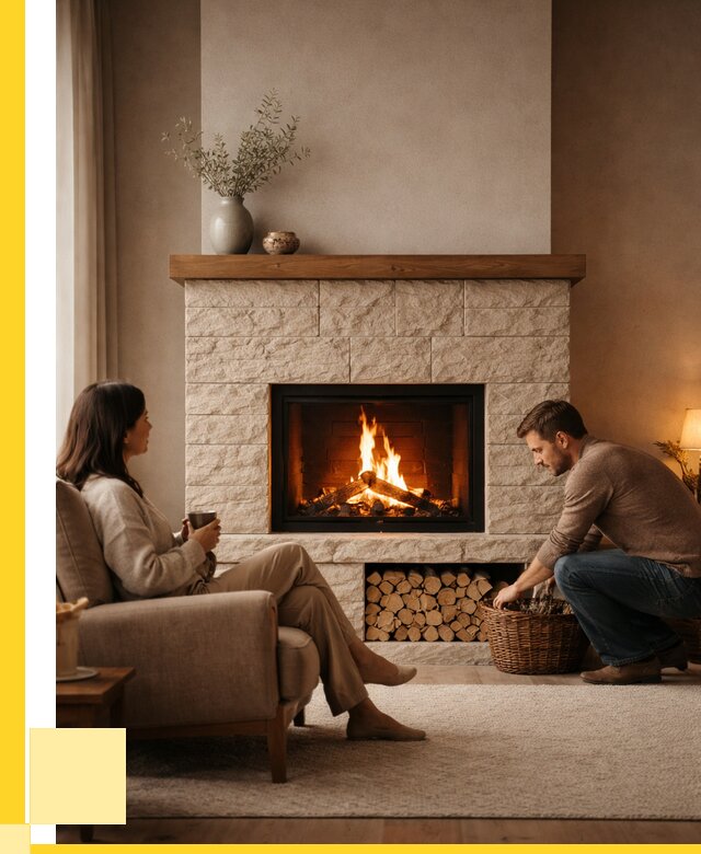 Камины для дома в Усинске под ключ от 153570 р. | ЭриданСнс