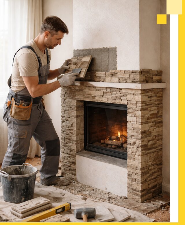 Изготовление и монтаж каминов для дома под ключ в Усинске