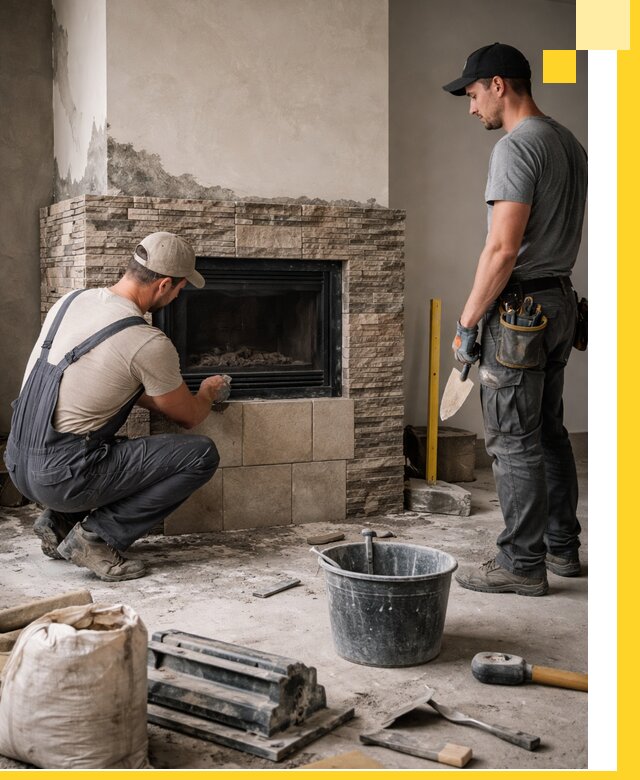 Камины под ключ в Усинске: проект, изготовление и монтаж