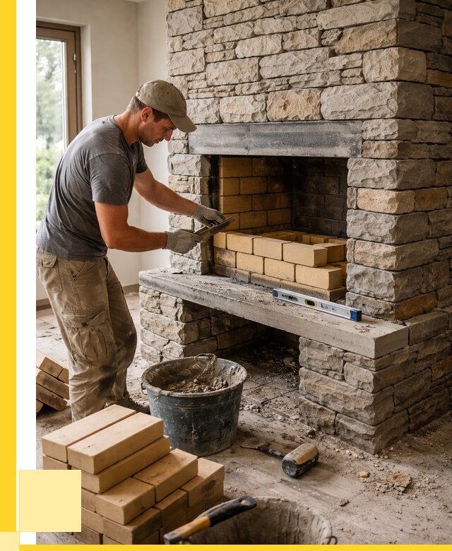 Кладка каминов и камина в Усинске от 25595 р. ЭриданСнс