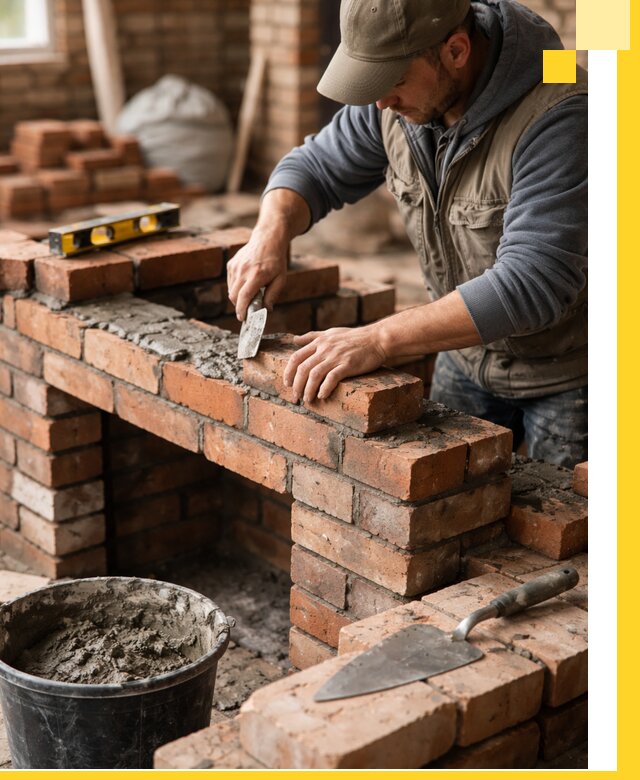 Кладка каминов под ключ в Усинске профессиональная отделка и монтаж