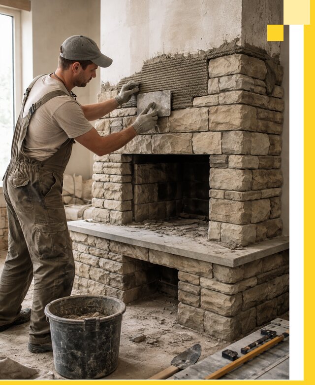 Строительство каминов под ключ в Усинске от проектирования до монтажа