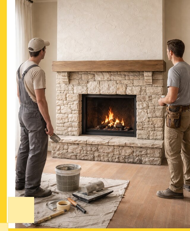 Отделка каминов в Усинске от 6655 р. под ключ | ЭриданСнс