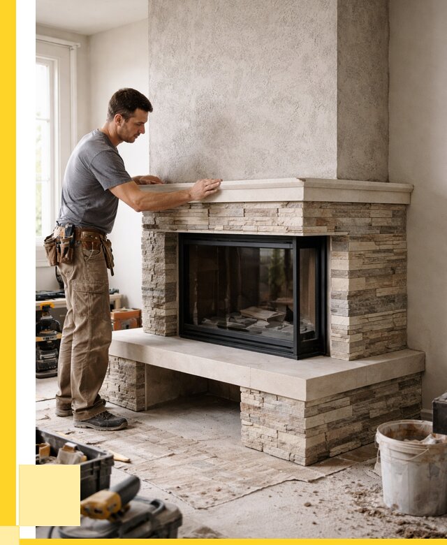 Изготовление каминов под ключ в Усинске от 153570 р. | ЭриданСнс