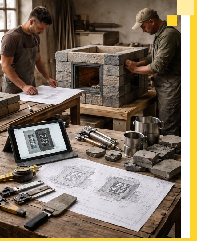 Разработка проектов печей с согласованием и монтажом в Усинске