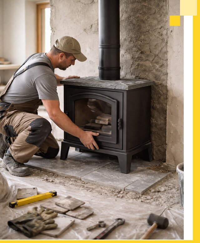 Профессиональный монтаж печей и каминов в Усинске под ключ