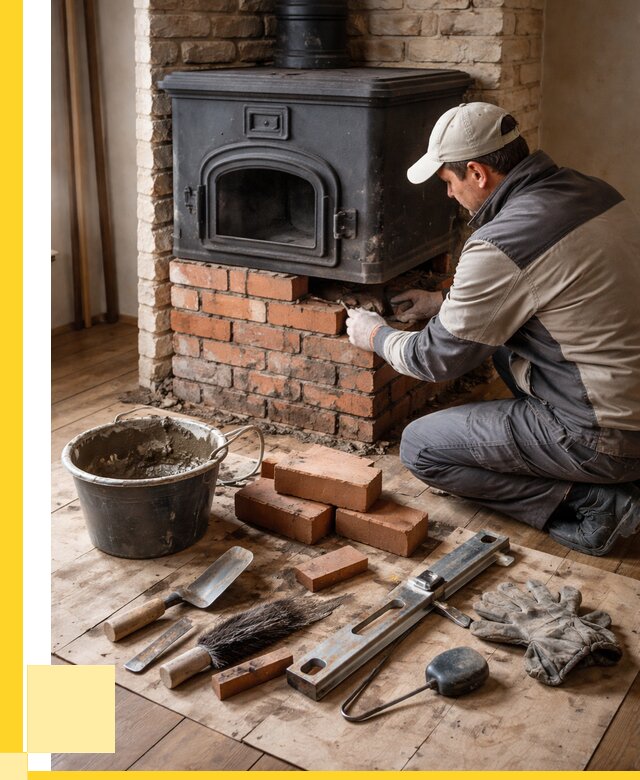 Ремонт печей в Усинске от 12286 р., услуги печника ЭриданСнс