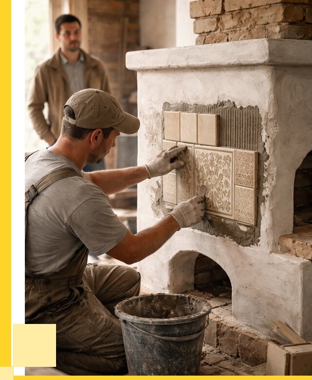 Отделка печей и банных печей в Усинске от 35833 р. | ЭриданСнс