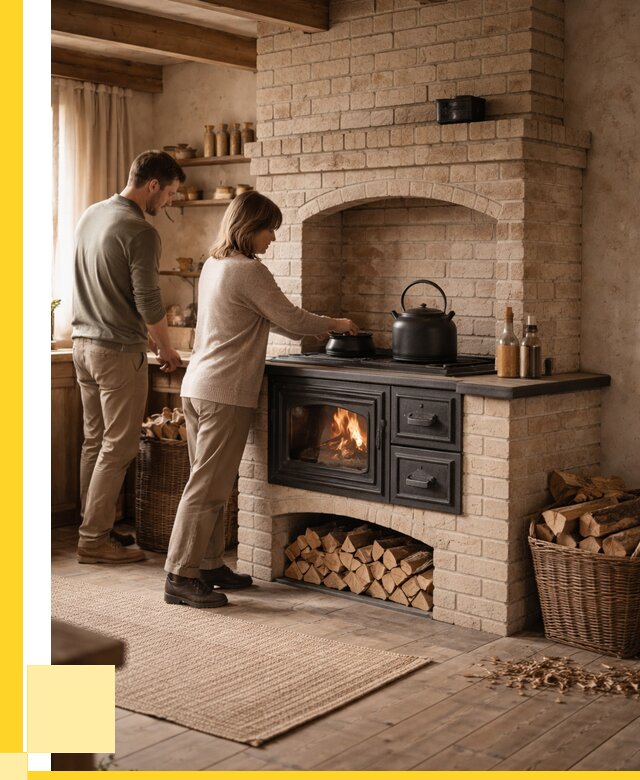 Печи с плитой в Усинске от 46071 р. | ЭриданСнс — кирпичная печь