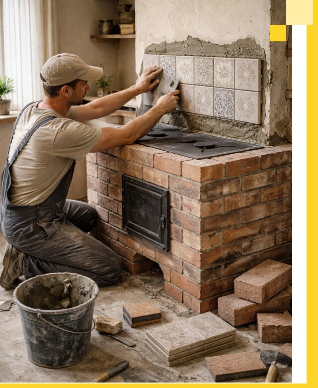 Печи с плитой на заказ монтаж гарантия и сервис в Усинске