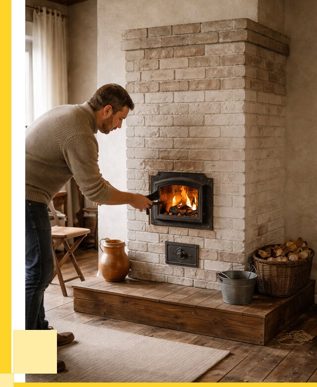 Печь голландка из кирпича в Усинске от 87023 р. | ЭриданСнс