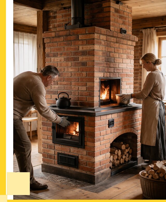 Печи для загородного дома под ключ в Усинске от 81904 р. | ЭриданСнс