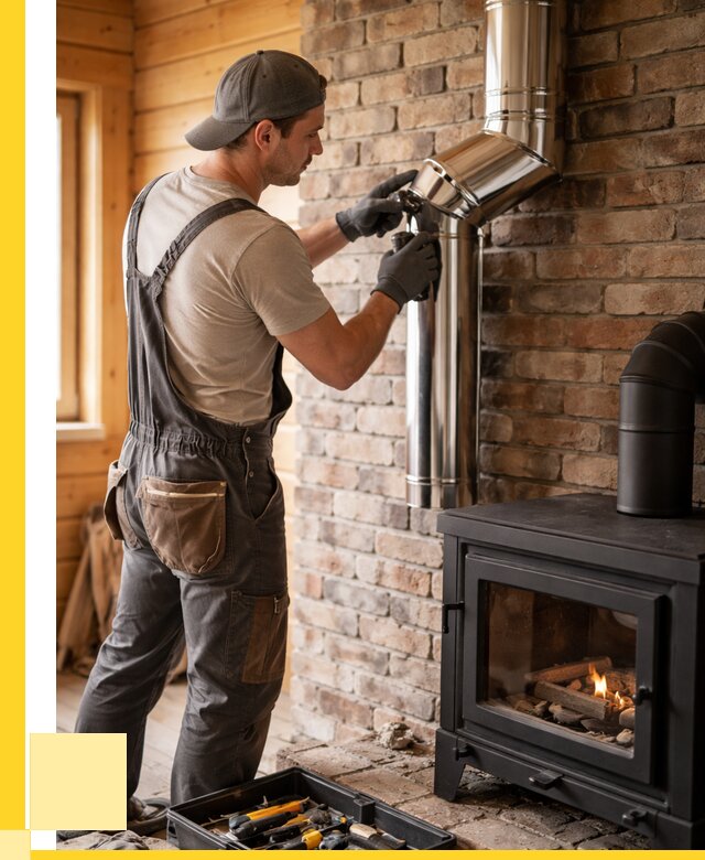 Монтаж дымоходов для печей в Усинске от 7679 р. | ЭриданСнс