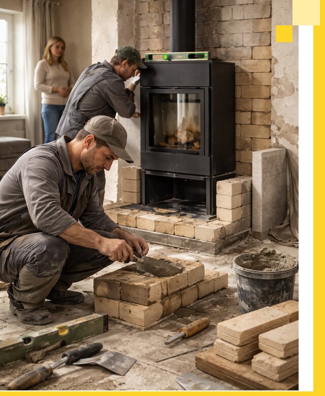 Печи и камины под ключ: проект, установка в Усинске