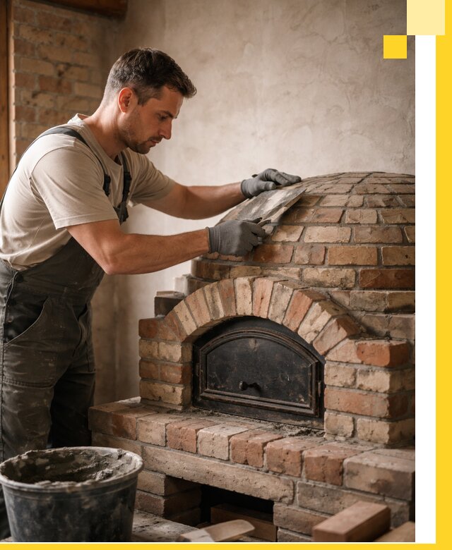 Изготовление и монтаж помпейских печей на заказ в Усинске