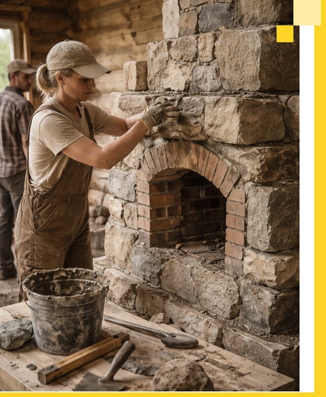 Каменные печи на заказ и монтаж в Усинске, долговечные решения