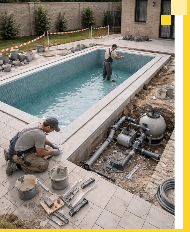 Строительство бассейнов под ключ в Усинске: проекты и монтаж