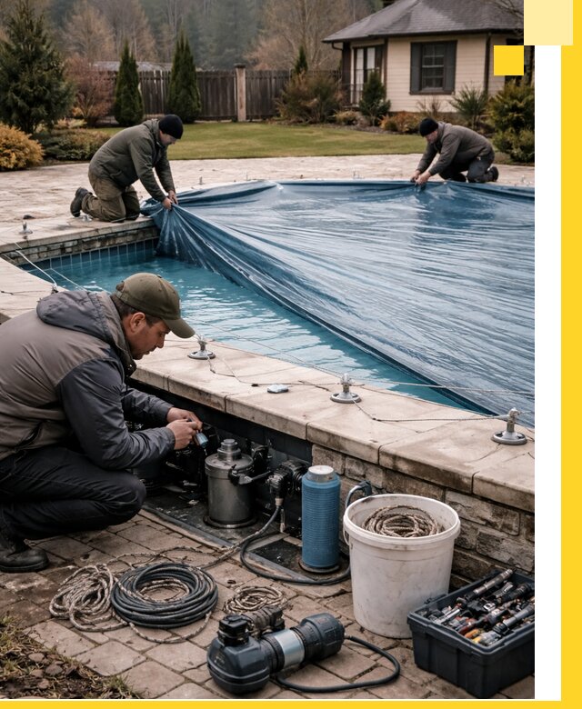 Консервация бассейнов в Усинске: подготовка к длительному хранению