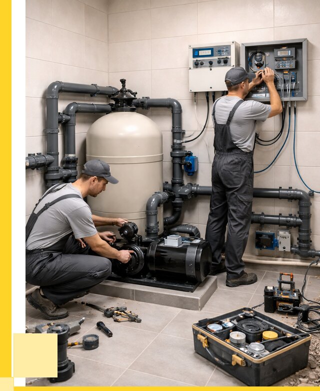 Монтаж оборудования для бассейнов в Усинске от 40952 р. | ЭриданСнс