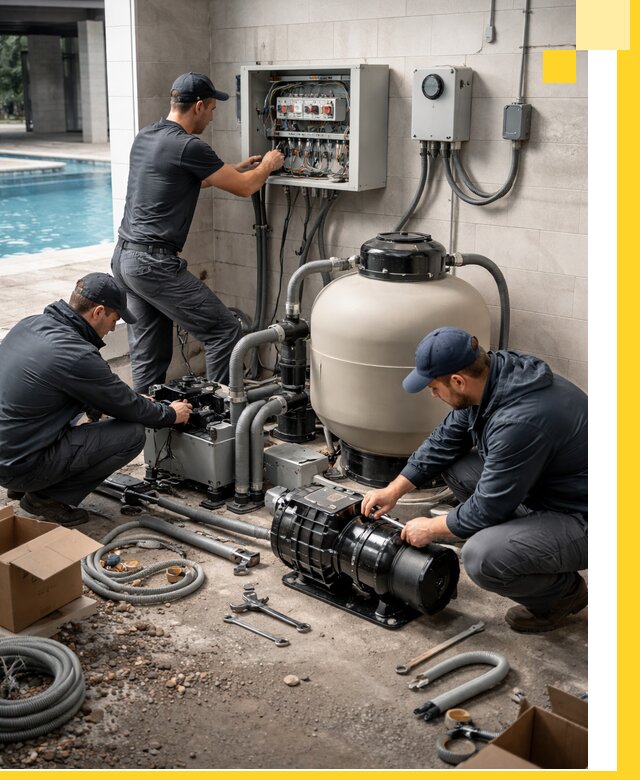 Профессиональный монтаж оборудования для бассейнов в Усинске