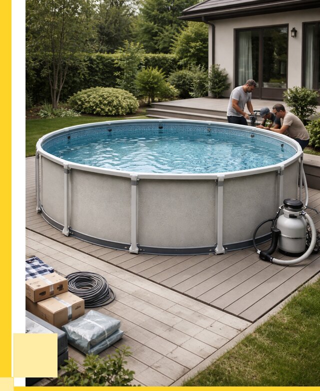 Купить каркасные бассейны в Усинске от 46071 р. | ЭриданСнс