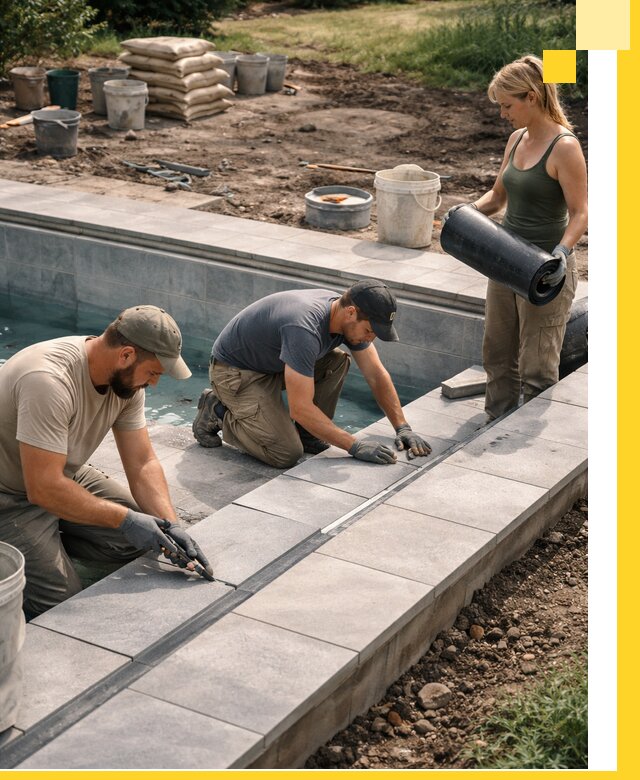 Строительство и монтаж уличных бассейнов под ключ в Усинске