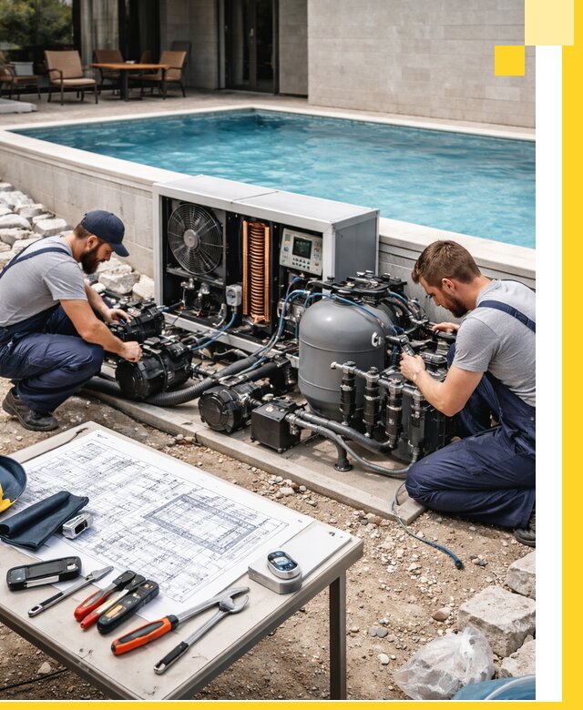 Проектирование и монтаж бассейнов с подогревом в Усинске