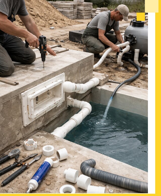 Строительство скиммерных бассейнов под ключ в Усинске