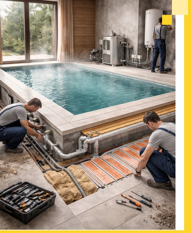 Проектирование и строительство тёплых бассейнов в Усинске