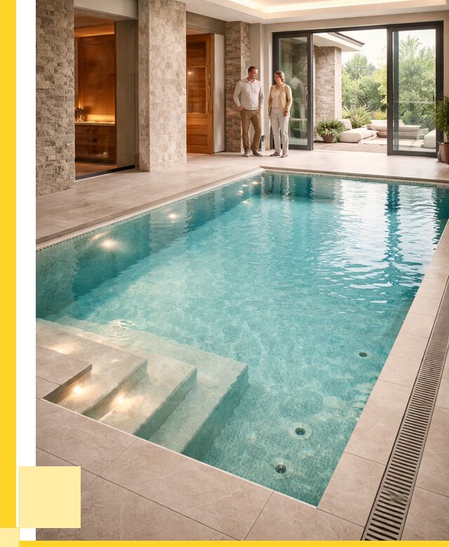 Бассейн во дворе в Усинске: проект, отделка от 1228560 р. | ЭриданСнс