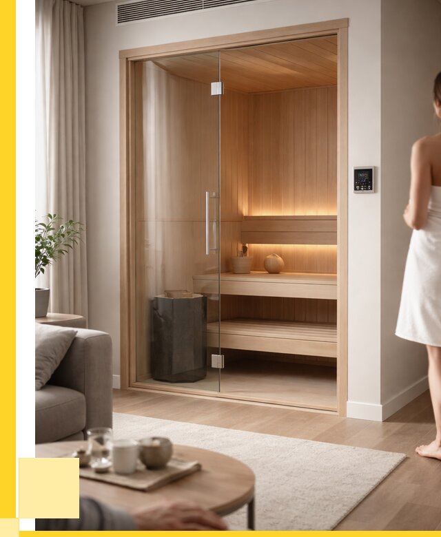 Сауна в квартире под ключ в Усинске от 122856 р. ЭриданСнс