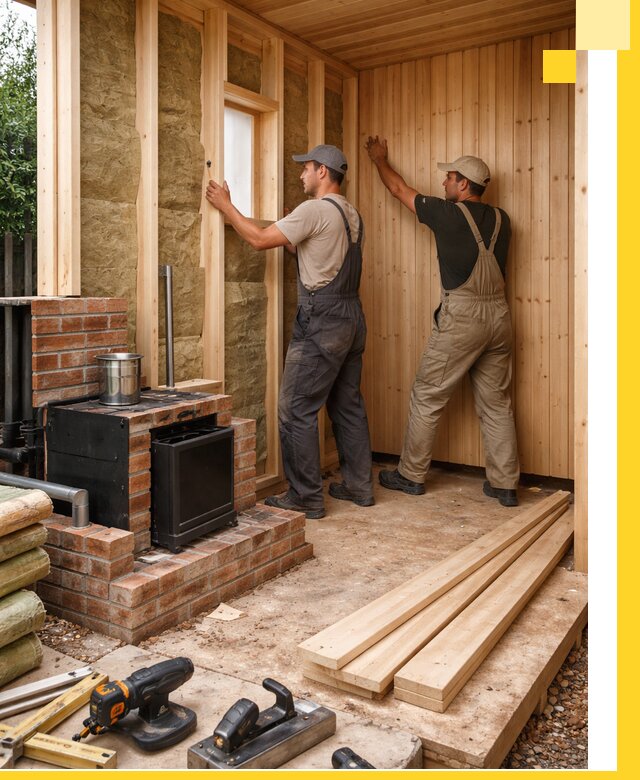 Строительство и установка дачных саун под ключ в Усинске