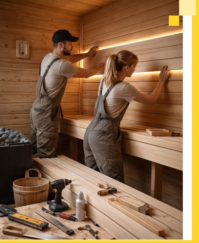 Дизайн саун и бань под ключ с индивидуальным проектом в Усинске