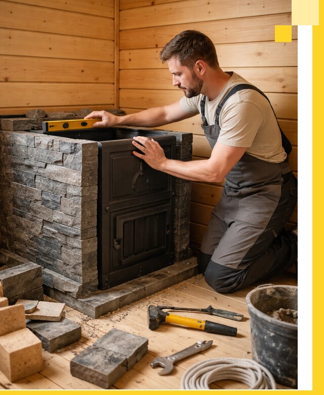 Производство и установка печей для саун под ключ в Усинске