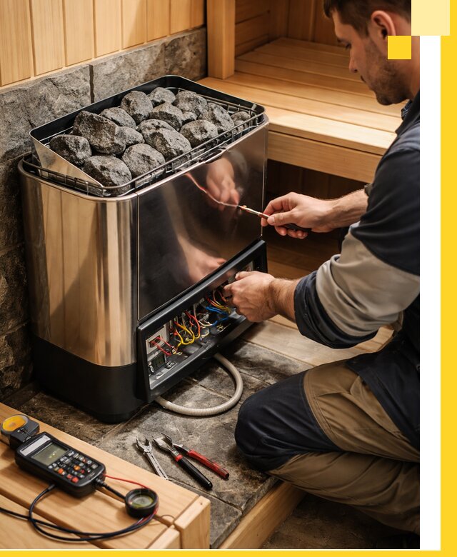 Продажа и установка электрокаменок для саун в Усинске