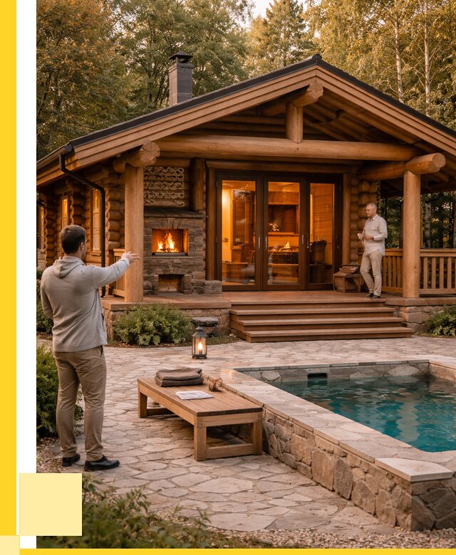 Проекты бань и хамам в Усинске от 25595 р. | ЭриданСнс