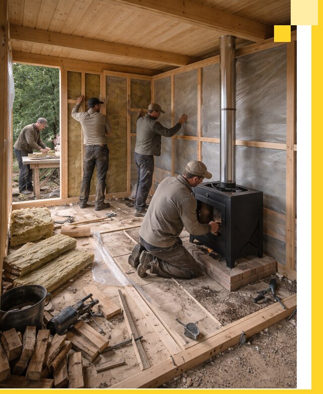 Профессиональный монтаж бань под ключ в Усинске для дома