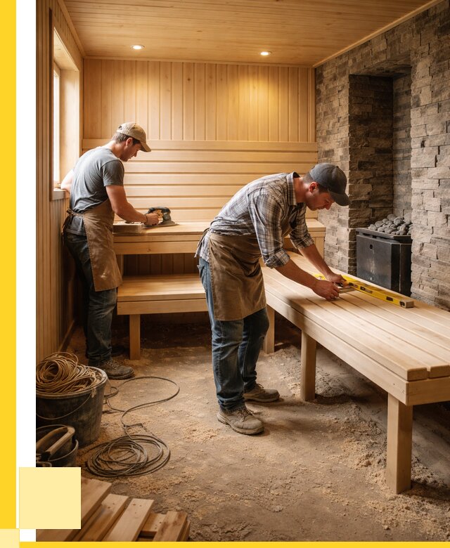 Отделка бани в Усинске: внутренняя отделка от 3071 р. | ЭриданСнс