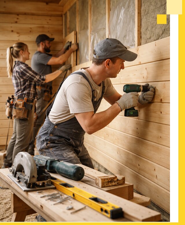 Обшивка бань под ключ в Усинске: отделка стен и потолков