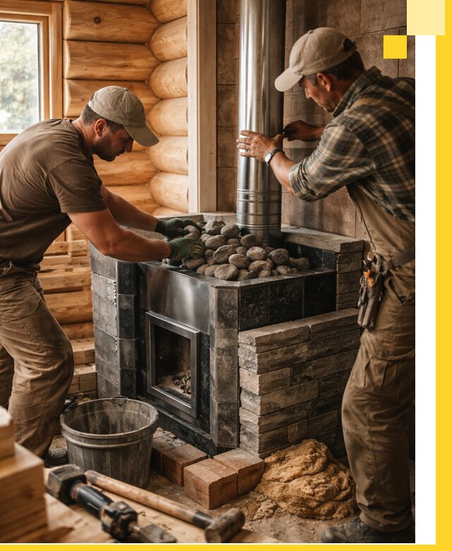 Строительство и отделка русских бань под ключ в Усинске