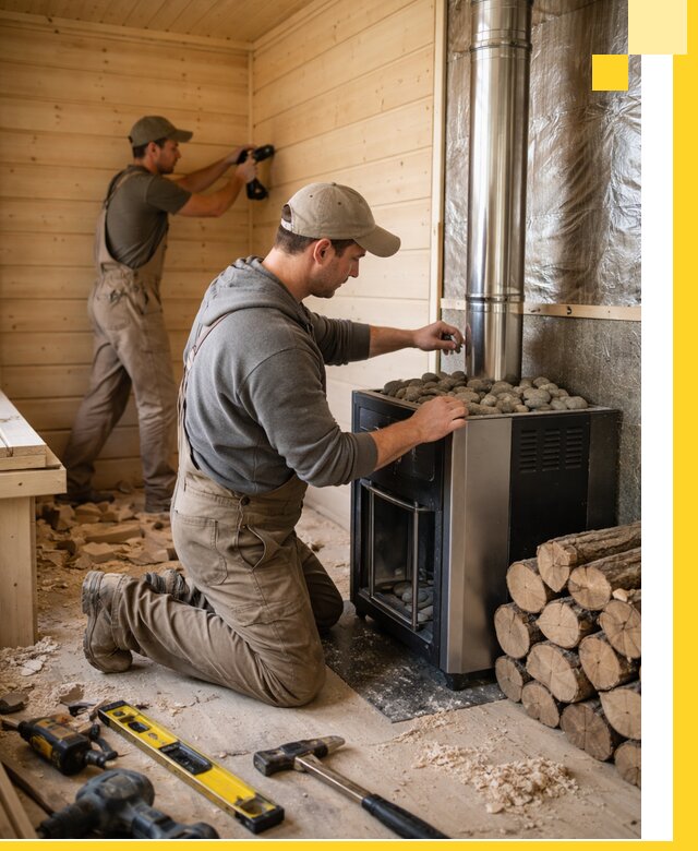 Строительство деревянных бань под ключ в Усинске проекты и монтаж