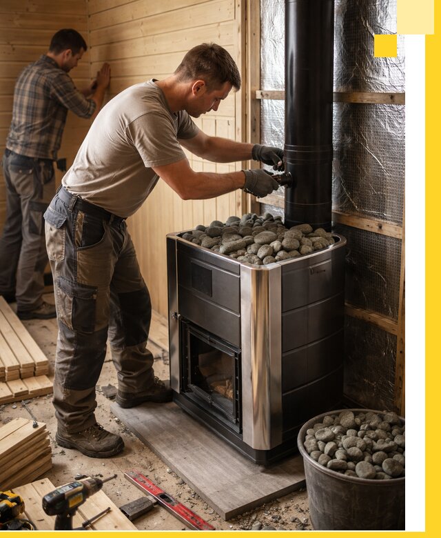 Проектирование и строительство парилок для бани в Усинске под ключ