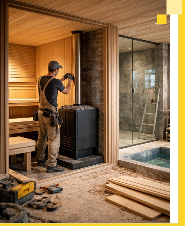 Полное строительство банных комплексов под ключ в Усинске