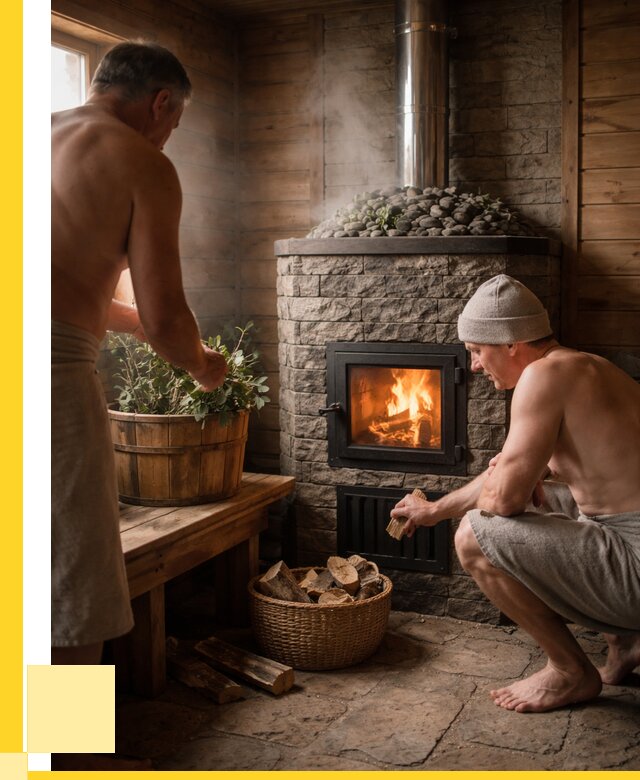 Банные печи под ключ в Усинске от 46071 р. | ЭриданСнс кирпичная