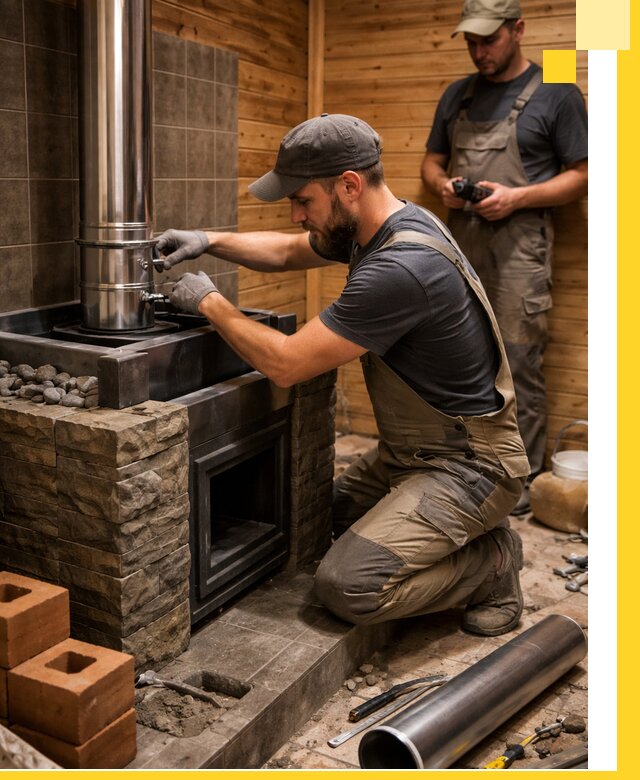 Изготовление и установка банных печей под ключ в Усинске