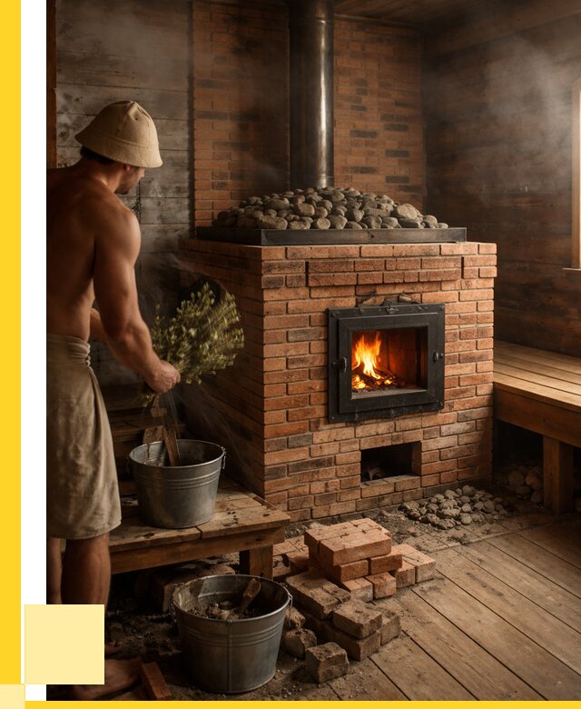 Кирпичные банные печи в Усинске от 92142 р. | ЭриданСнс